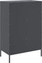 vidaXL - Hoge - kast - 68x39x101,5 - cm - staal - antracietkleurig