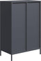 vidaXL - Hoge - kast - 68x39x101,5 - cm - staal - antracietkleurig