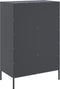 vidaXL - Hoge - kast - 68x39x101,5 - cm - staal - antracietkleurig