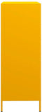 vidaXL - Hoge - kast - 68x39x101,5 - cm - staal - mosterdgeel