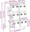 vidaXL - Hoge - kast - 68x39x101,5 - cm - staal - olijfgroen