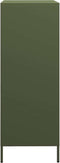 vidaXL - Hoge - kast - 68x39x101,5 - cm - staal - olijfgroen