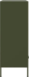 vidaXL - Hoge - kast - 68x39x101,5 - cm - staal - olijfgroen