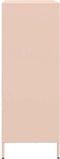 vidaXL - Hoge - kast - 68x39x101,5 - cm - staal - roze