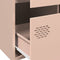 vidaXL - Hoge - kast - 68x39x101,5 - cm - staal - roze