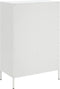 vidaXL - Hoge - kast - 68x39x101,5 - cm - staal - wit