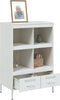 vidaXL - Hoge - kast - 68x39x101,5 - cm - staal - wit