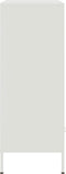 vidaXL - Hoge - kast - 68x39x101,5 - cm - staal - wit
