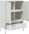 vidaXL - Hoge - kast - 68x39x101,5 - cm - staal - wit