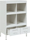 vidaXL - Hoge - kast - 68x39x101,5 - cm - staal - wit