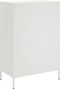 vidaXL - Hoge - kast - 68x39x101,5 - cm - staal - wit