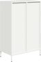 vidaXL - Hoge - kast - 68x39x101,5 - cm - staal - wit