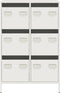 vidaXL - Hoge - kast - 68x39x101,5 - cm - staal - wit
