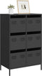 vidaXL - Hoge - kast - 68x39x101,5 - cm - staal - zwart