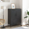 vidaXL - Hoge - kast - 68x39x101,5 - cm - staal - zwart