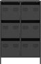 vidaXL - Hoge - kast - 68x39x101,5 - cm - staal - zwart