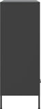 vidaXL - Hoge - kast - 68x39x101,5 - cm - staal - zwart
