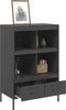 vidaXL - Hoge - kast - 68x39x101,5 - cm - staal - zwart