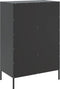 vidaXL - Hoge - kast - 68x39x101,5 - cm - staal - zwart