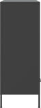 vidaXL - Hoge - kast - 68x39x101,5 - cm - staal - zwart