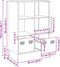 vidaXL - Hoge - kast - 68x39x103,5 - cm - staal - antracietkleurig