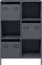 vidaXL - Hoge - kast - 68x39x103,5 - cm - staal - antracietkleurig