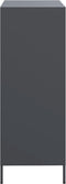 vidaXL - Hoge - kast - 68x39x103,5 - cm - staal - antracietkleurig