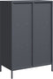vidaXL - Hoge - kast - 68x39x103,5 - cm - staal - antracietkleurig