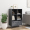 vidaXL - Hoge - kast - 68x39x103,5 - cm - staal - antracietkleurig