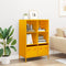 vidaXL - Hoge - kast - 68x39x103,5 - cm - staal - mosterdgeel