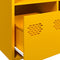 vidaXL - Hoge - kast - 68x39x103,5 - cm - staal - mosterdgeel
