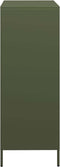 vidaXL - Hoge - kast - 68x39x103,5 - cm - staal - olijfgroen
