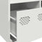 vidaXL - Hoge - kast - 68x39x103,5 - cm - staal - wit