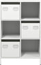 vidaXL - Hoge - kast - 68x39x103,5 - cm - staal - wit
