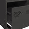 vidaXL - Hoge - kast - 68x39x103,5 - cm - staal - zwart