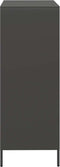vidaXL - Hoge - kast - 68x39x103,5 - cm - staal - zwart