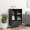 vidaXL - Hoge - kast - 68x39x103,5 - cm - staal - zwart