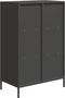 vidaXL - Hoge - kast - 68x39x103,5 - cm - staal - zwart