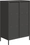 vidaXL - Hoge - kast - 68x39x103,5 - cm - staal - zwart