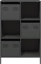 vidaXL - Hoge - kast - 68x39x103,5 - cm - staal - zwart