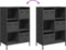 vidaXL - Hoge - kast - 68x39x103,5 - cm - staal - zwart