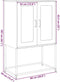 vidaXL - Hoge - kast - 68x39x107 - cm - staal - mosterdgeel