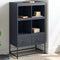 vidaXL - Hoge - kast - 68x39x111,5 - cm - staal - antracietkleurig