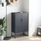 vidaXL - Hoge - kast - 68x39x111,5 - cm - staal - antracietkleurig