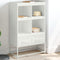 vidaXL - Hoge - kast - 68x39x111,5 - cm - staal - wit
