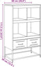 vidaXL - Hoge - kast - 68x39x111,5 - cm - staal - wit
