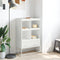 vidaXL - Hoge - kast - 68x39x111,5 - cm - staal - wit