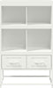 vidaXL - Hoge - kast - 68x39x111,5 - cm - staal - wit