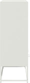 vidaXL - Hoge - kast - 68x39x111,5 - cm - staal - wit