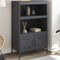 vidaXL - Hoge - kast - 68x39x113 - cm - staal - antracietkleurig